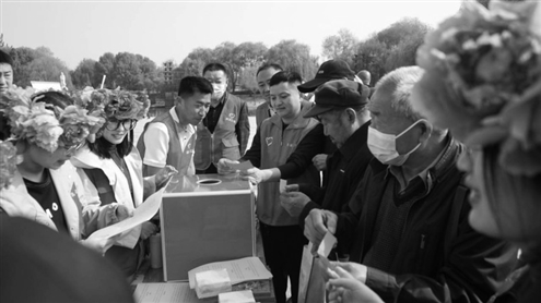 “国色天香·多彩地名”宣传活动现场 本版图片均由菏泽市民政局提供